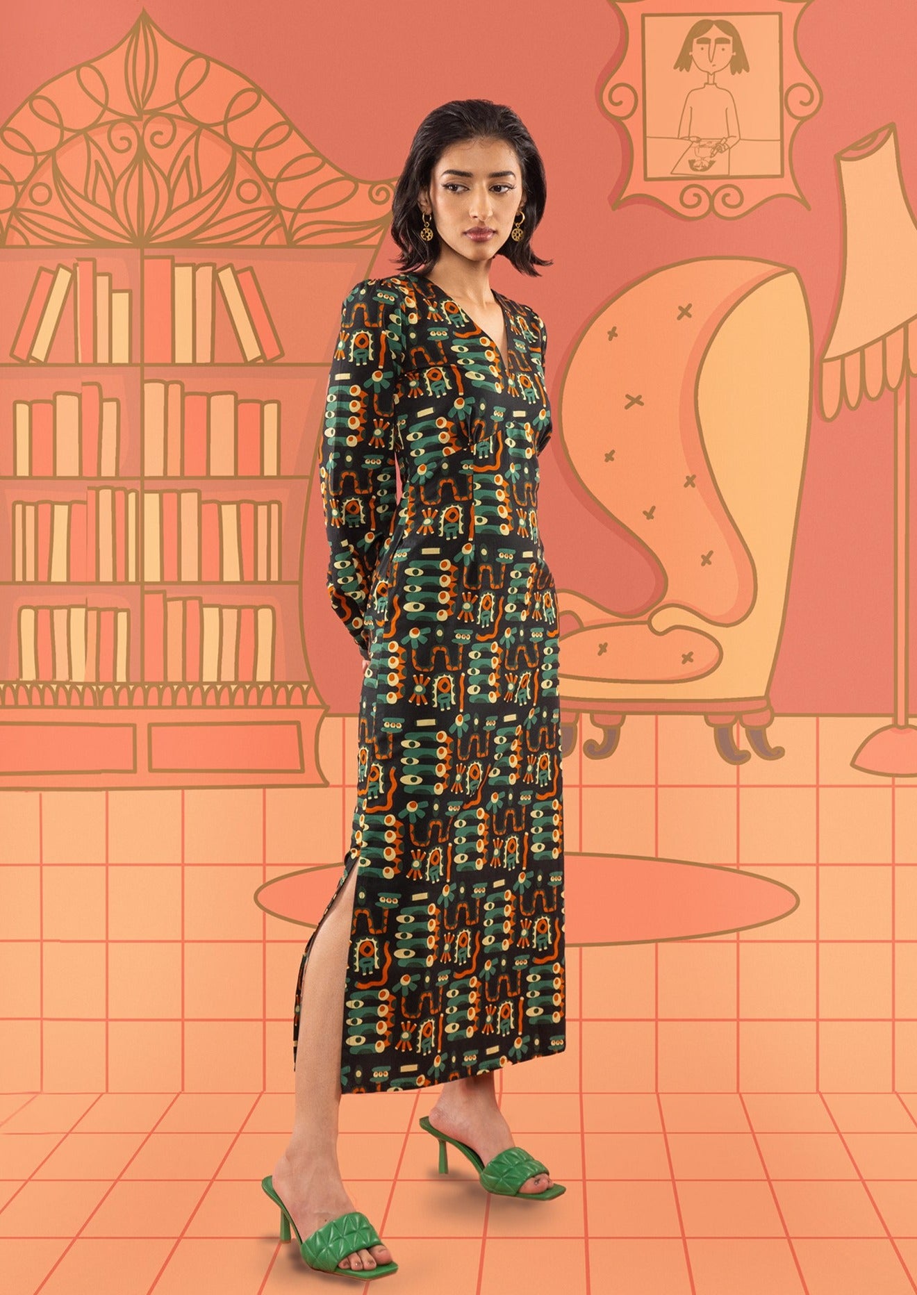 PERRY SLIT DRESS