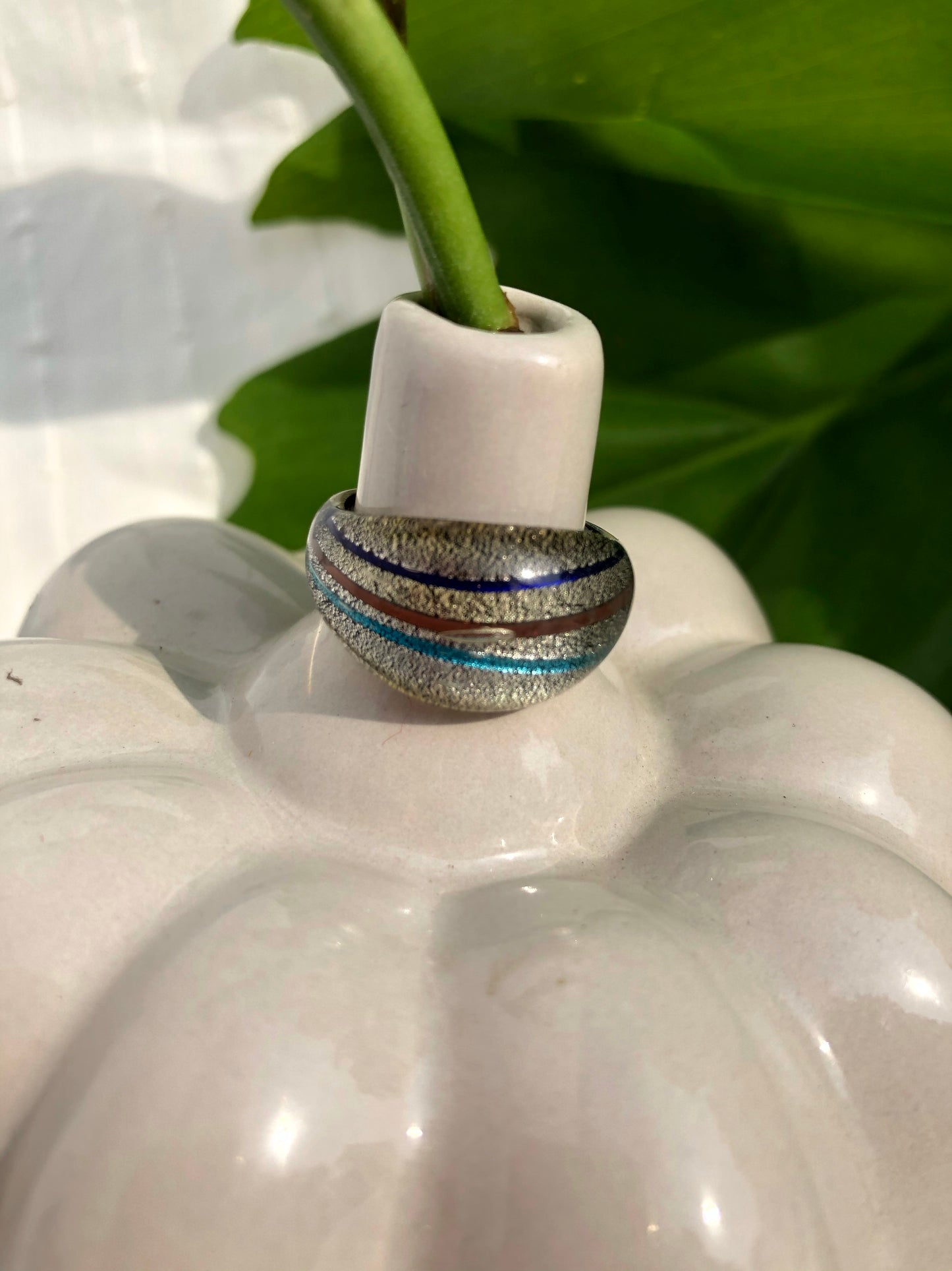 JADE GLASS RING