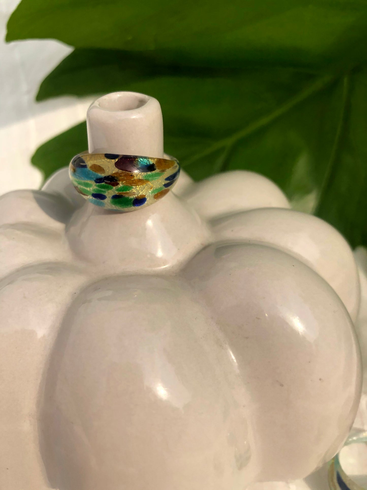 MATCHA GLASS RING