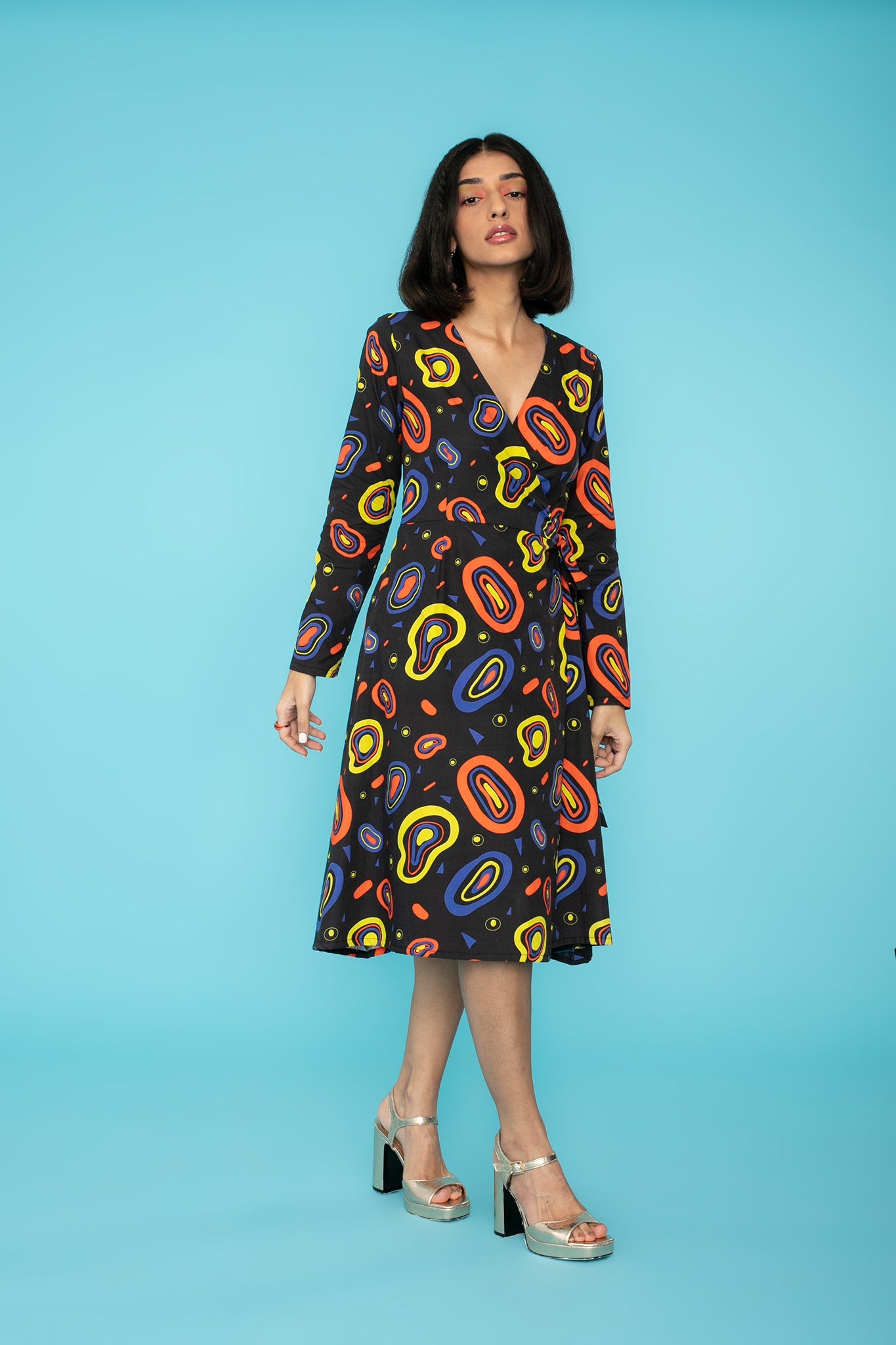 TWIGGY WRAP DRESS