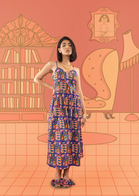 NOODLE MIDI DRESS