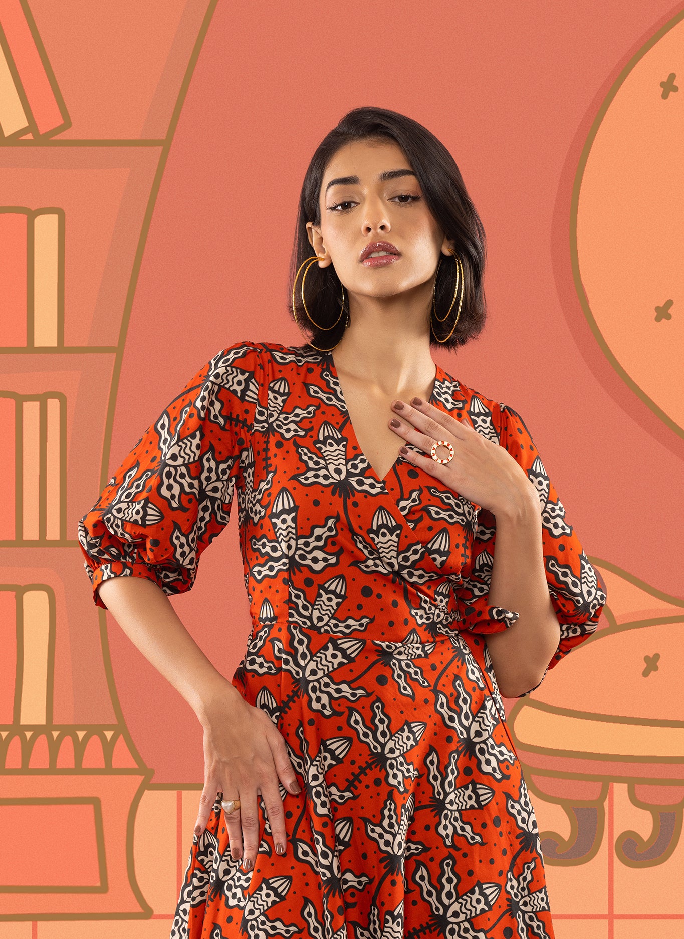 SUZY WRAP DRESS