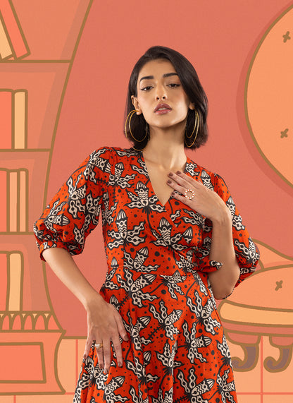 SUZY WRAP DRESS
