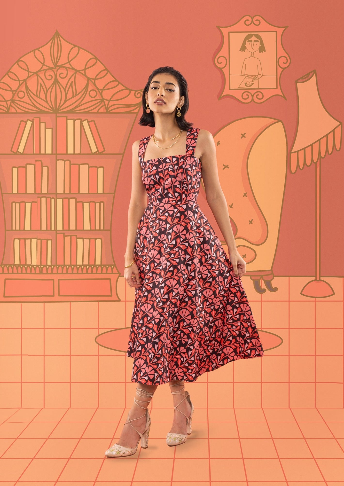 BLOSSOM MIDI DRESS