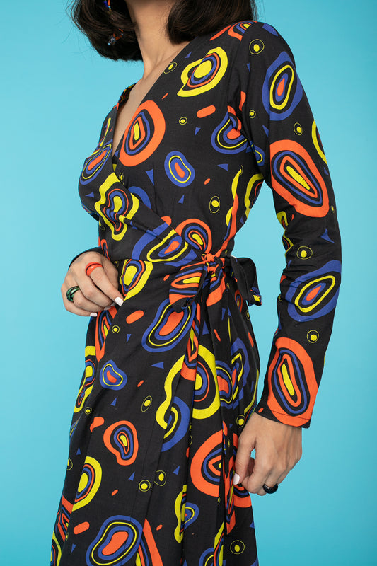 TWIGGY WRAP DRESS