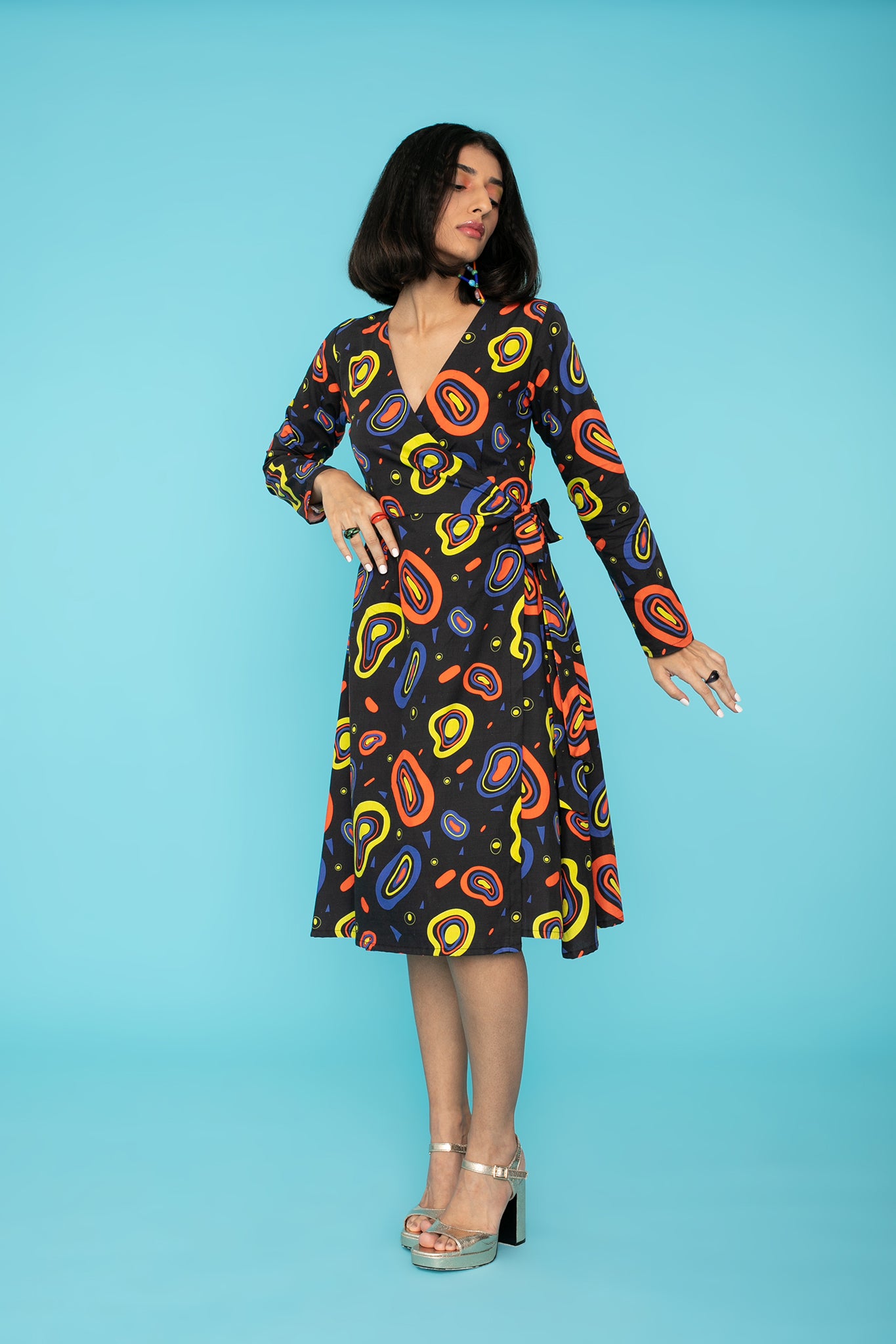 TWIGGY WRAP DRESS