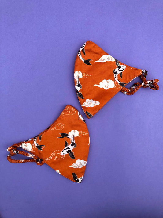 TANGERINE KOI FACE MASK